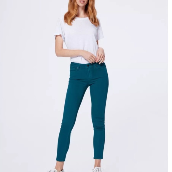 New PAIGE Verdugo Ankle Jean In Marine Blue 28